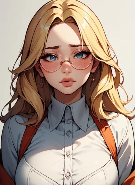 AI anime avatar blonde